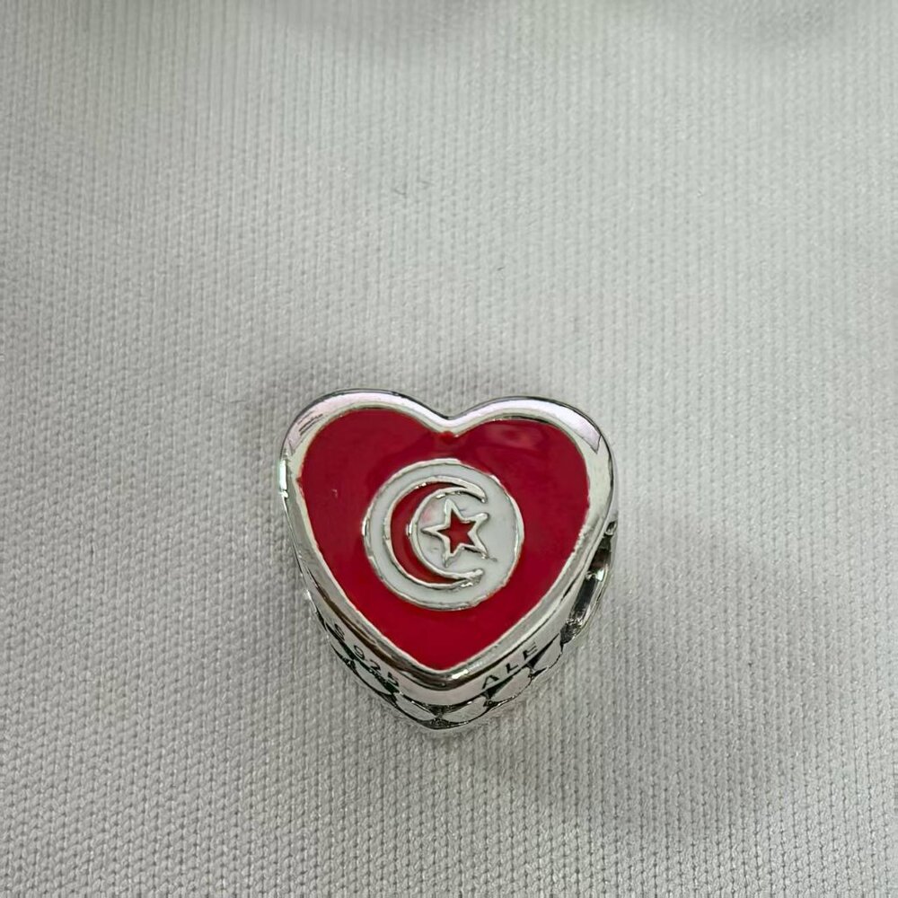 Pandora Tunisia Exclusive Travel Heart Charm Pendant, S925 Silver Jewelry